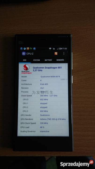 NOWY XIAOMI MI3 16GB 4x23GHz WCDMA Czarny Tarnobrzeg