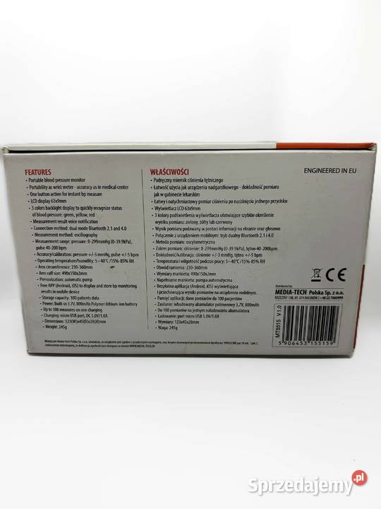 Ciśnieniomierz naramienny MediaTech MT5515 warmińsko-mazurskie Elbląg