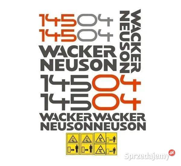 Naklejki oklejenie WACKER NEUSON 14504 Zamiennik Janików