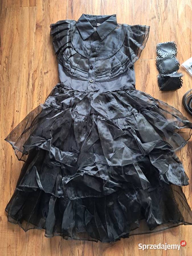 nowy strój Wednesday Addams na wzrost 120 Pozostałe Sandomierz