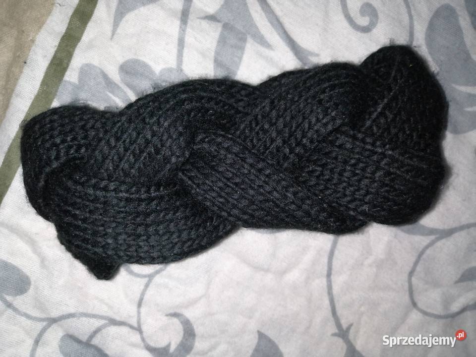 HM ciepła Gruba Czarna Zimowa Opaska na głowę Leszno sprzedam