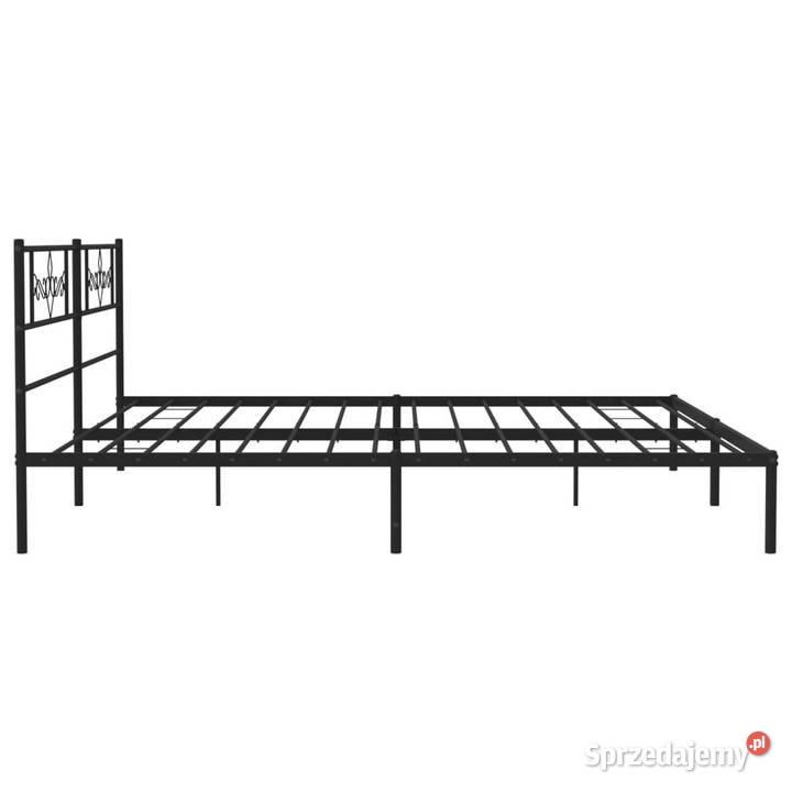 Łóżko Metalowe Czarne Rama Łóżka Ze Stelażem 90cm Warszawa