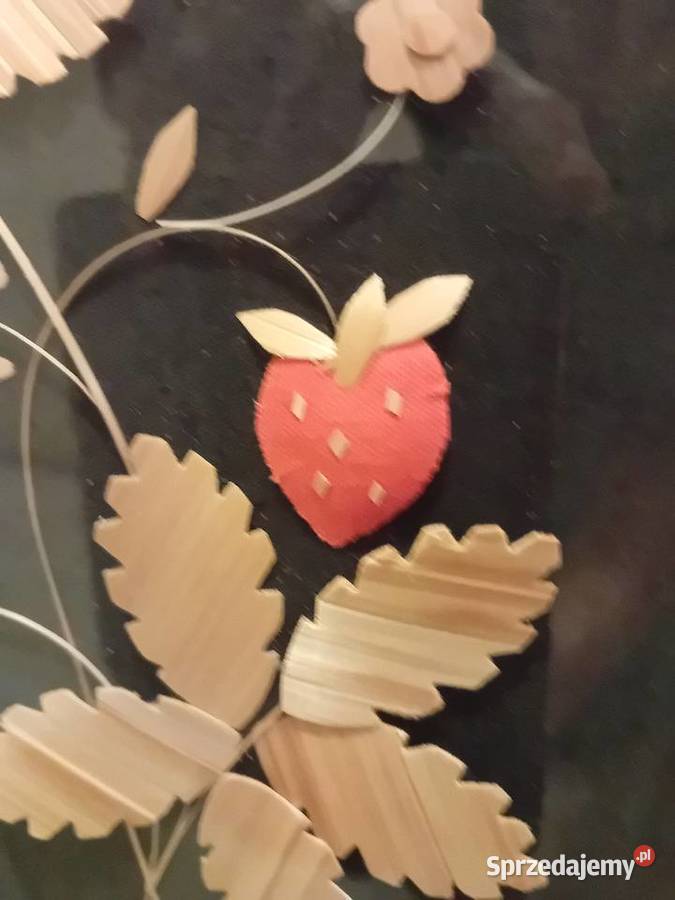 Uroczy vintage obraz ze słomek Pozostałe Dębica