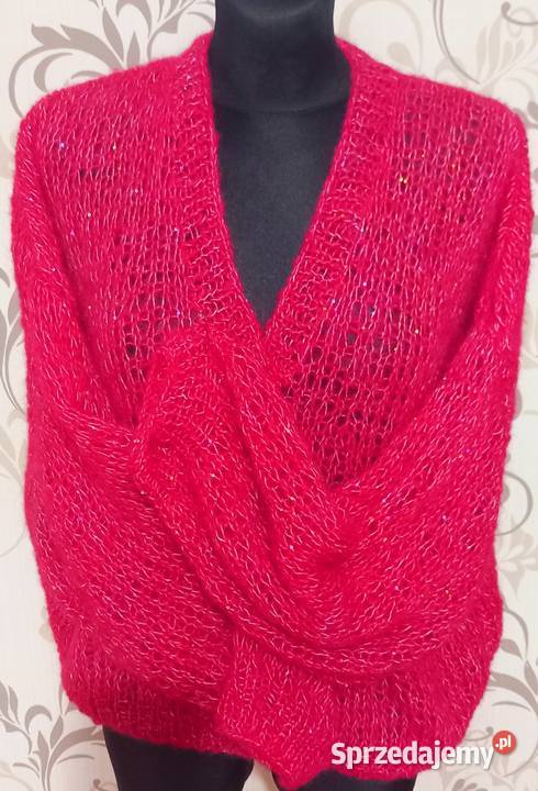 Sweter Chmurka handmade długi Lubliniec
