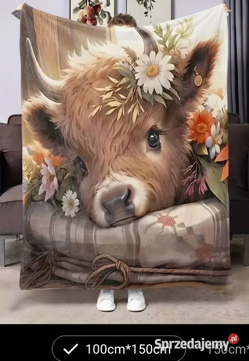 Koce polarowe z grafikąposzewki hurt Końskie