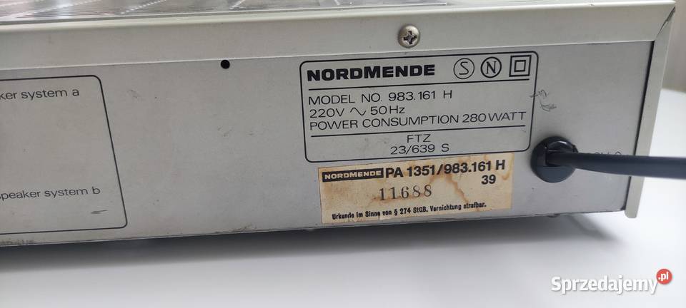 Wzmacniacz Nordmende Kutno