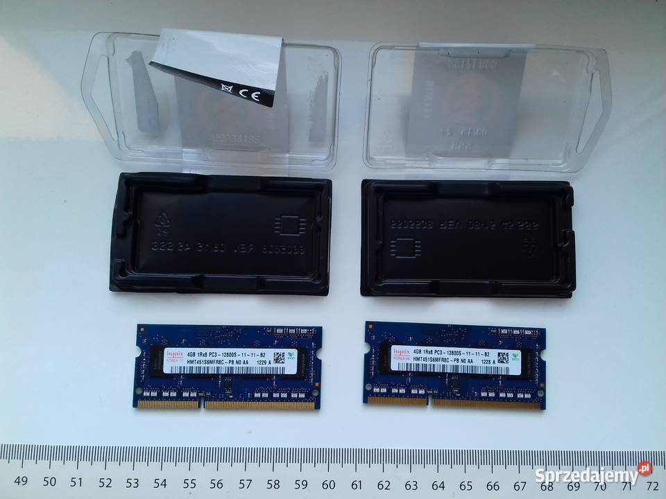 Hynix DDR3 2x4GB PC3 12800U 1600Mhz SoDimm DDR3 Bydgoszcz