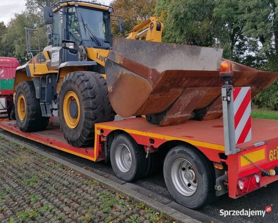 Transport ładowarek kołowych i sprzętu