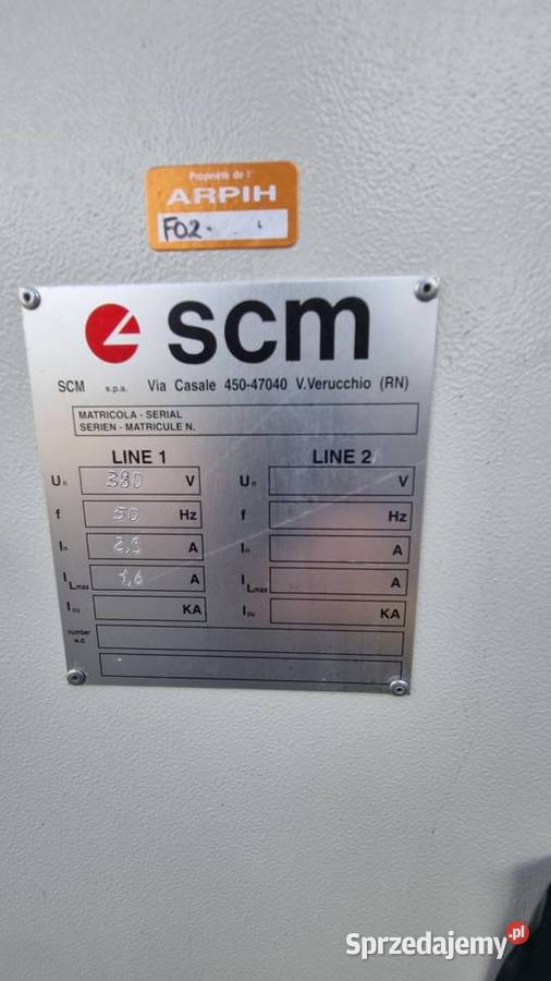 Zaoblarka frezarka do kantów scm trim 60 Karsin