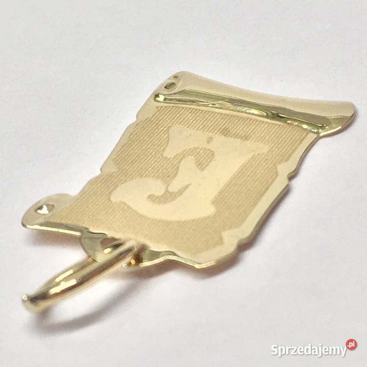 Złoty WISIOREK 585 14K Zawieszka cudowna Litera Warszawa