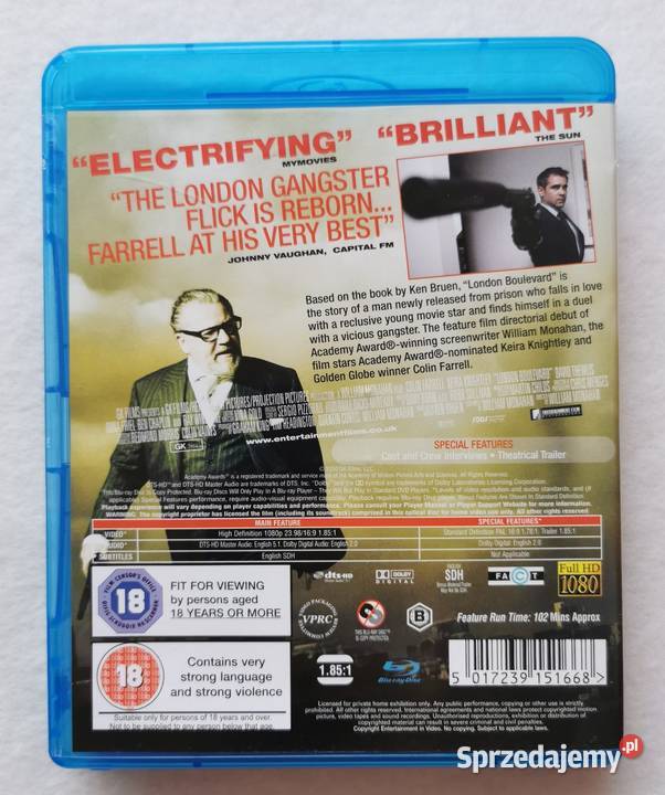 London Boulevard Londyński Bulwar Bluray En 2010 Wytrzyszczki
