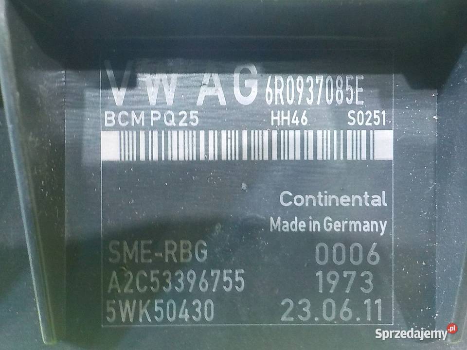 VW POLO V 6R 12 B 11r modul sterownik kkomfortu mazowieckie Suków