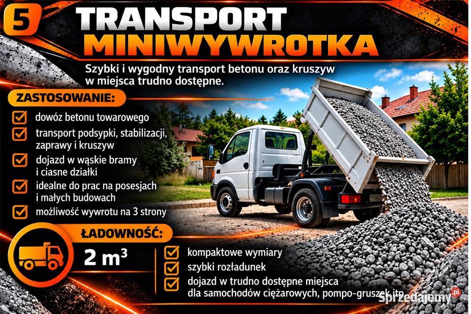Beton towarowy suchy półsuchy podsypka Kraków