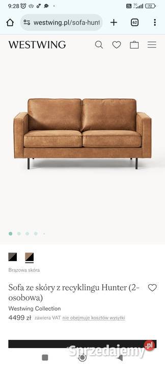 Sofa Hunter Westwing 2osobowa nowa super stan 164cm Warszawa
