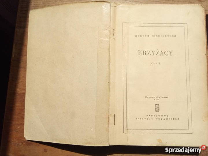 Krzyżacy 2 tomy książek z 1951r Henryk
