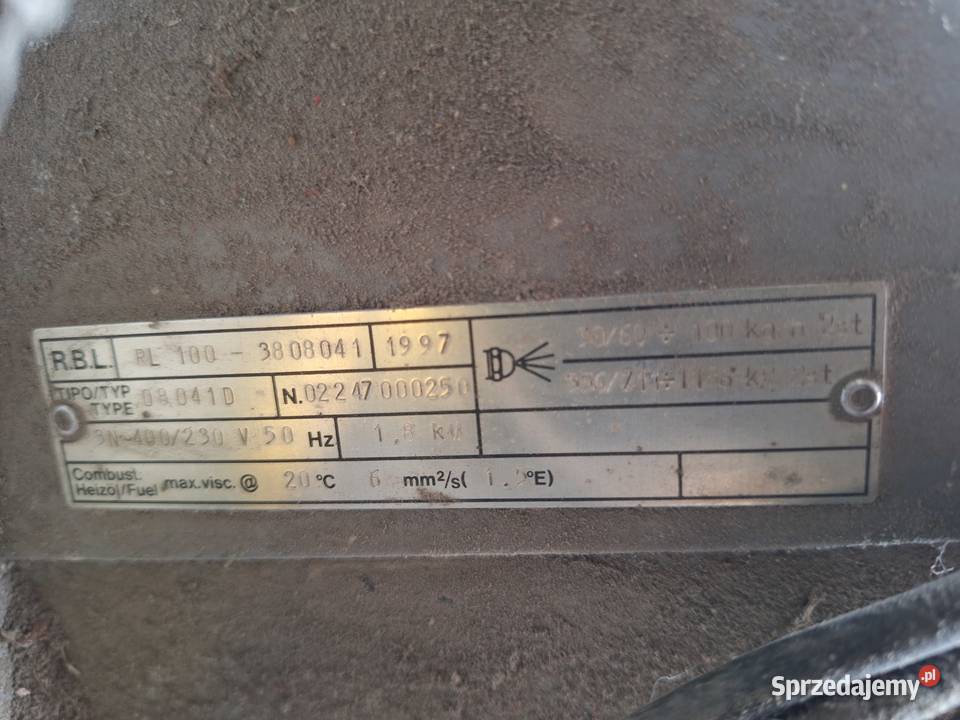 Palnik na olej opałowy Riello