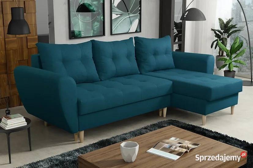 Elegancki narożnik na nóżkach kolory do wyboru 140cm dolnośląskie