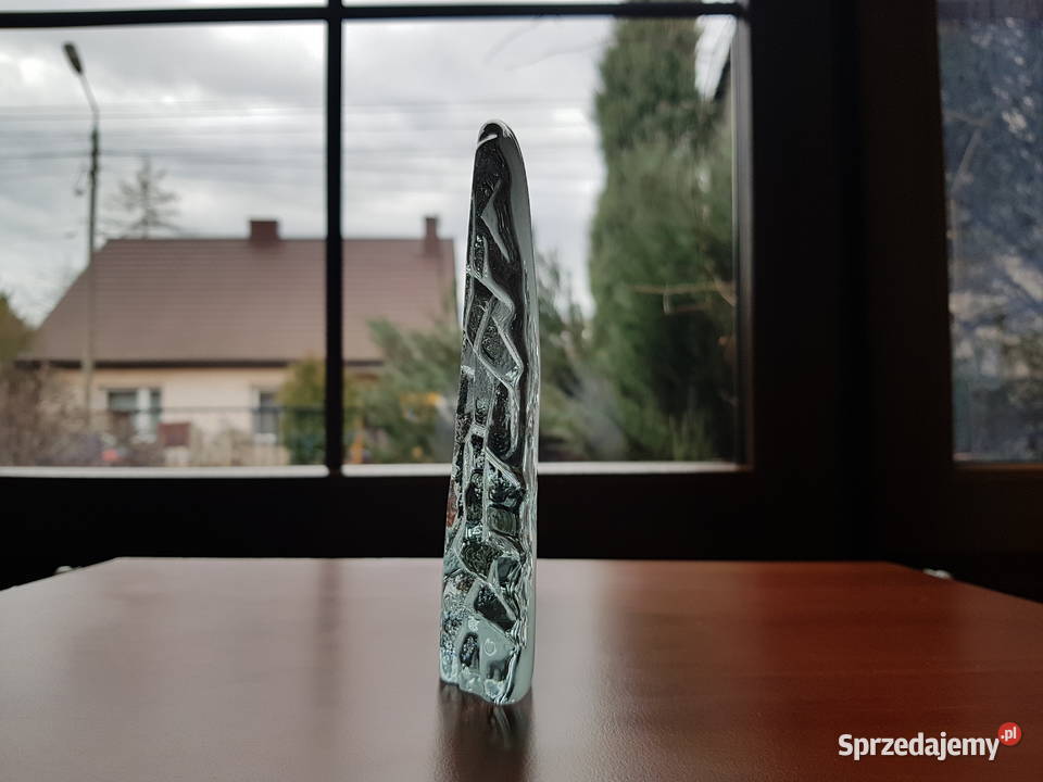 Figurka plakieta Pies i zając szkło Ząbkowice śląskie Dąbrowa Górnicza