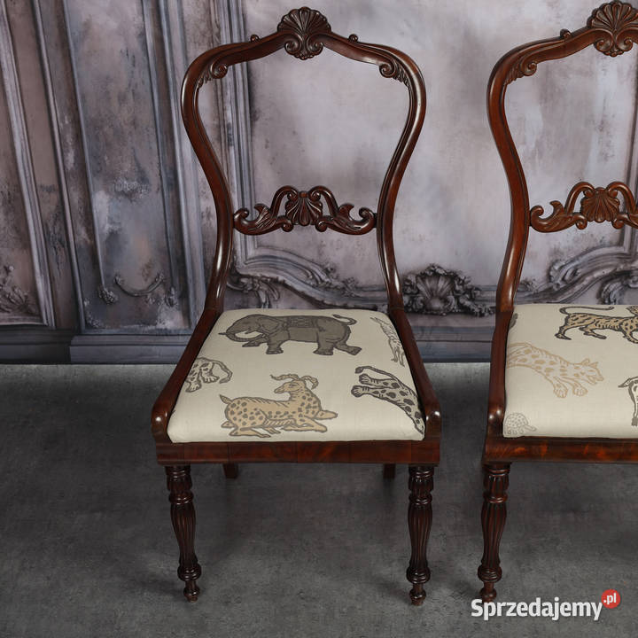 ARTexpert Para krzeseł krzesła wiktoriańskie