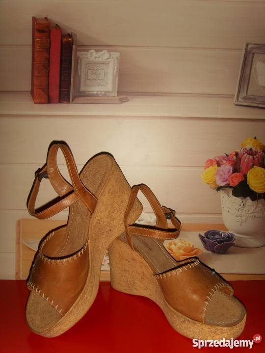 KOTURNY DAMSKIE NATURALNA SKÓRA 41 ESHOECH Rozmiar 41 Wrocław sprzedam