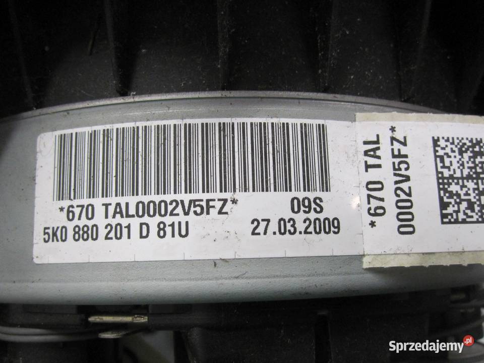 VW GOLF VI 09r AIRBAG poduszka kierowcy Kielce