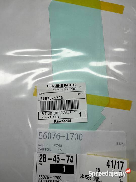 4623 KAWASAKI Ninja 650 Naklejka Nalepka Okleina Łobżenica