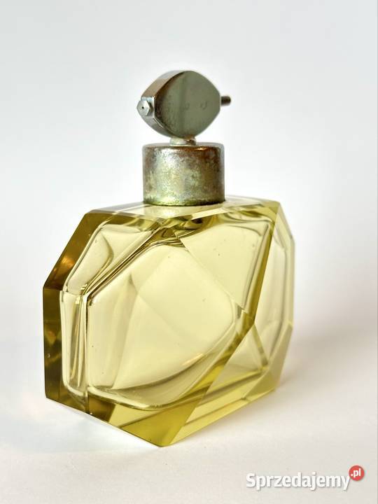 Stary flakon czeskie szkło Art Deco Warszawa