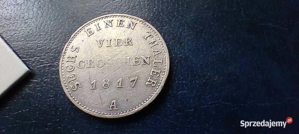 Stare monety 4 grosze 1817 Niemcy srebro Lesko