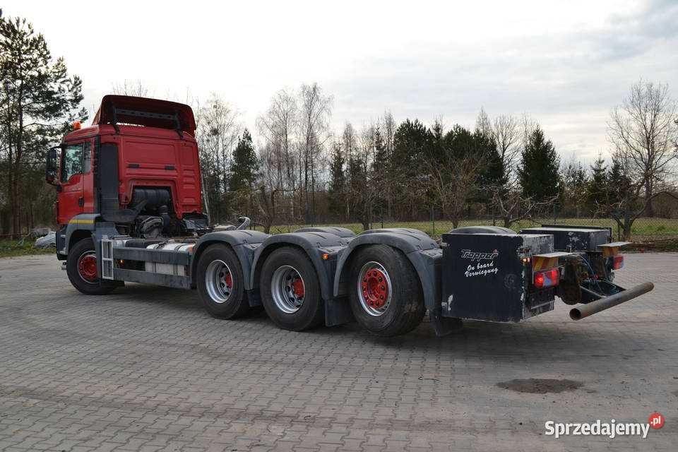 MAN TGS 35480 8x4 4 OŚ SKRĘTNA RAMA DŁ 79 m kontrola trakcji Radom