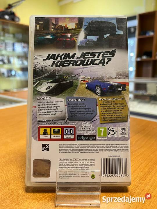 Need for Speed Shift Sony PSP 7+ Gry na konsole Elbląg