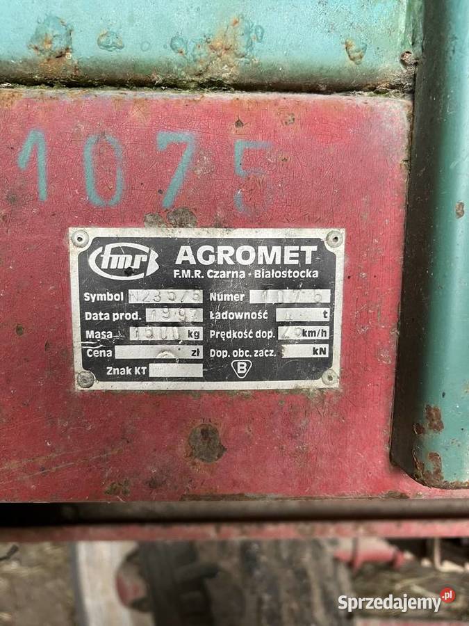 Przyczeparozrzutnik 2 osiowy