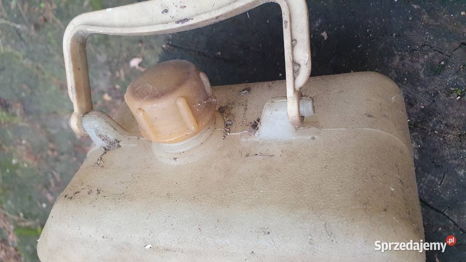 Kanister plastikowy gwiazda biały sygnowany mazowieckie Warszawa