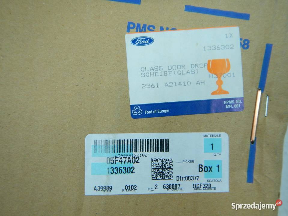 SZYBA DRZWI PRAWY PRZÓD FORD FIESTA FUSION 0106 osobowe