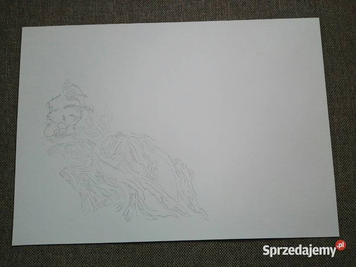 Rys twarze kobiet w drzewie blok tech A3 250gm2 Warszawa