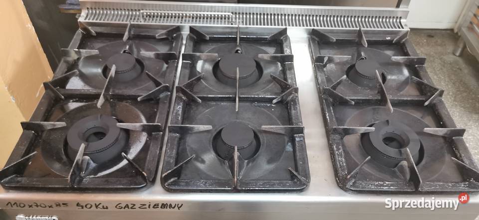 Kuchnia gazowa MARENO 40Kw 110x70x85 z półkami