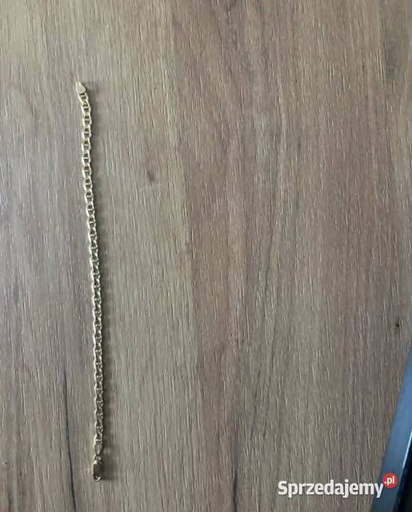 Sprzedam złoty łańcuszek na rękę próba złota 585