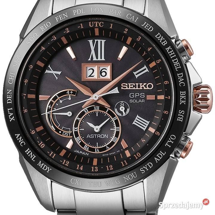 Seiko Astron 8X42 GPS Solar BigDate męski szafir Warszawa