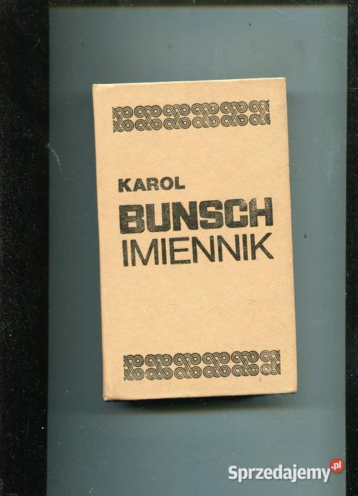 Imiennik Bunsch Książki i Podręczniki Szczecin
