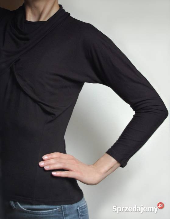 Diana Orving Weekday czarna bluzka design 36 S długi lubelskie