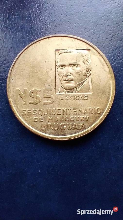Stare monety 5 peso 1975 Urugwaj Lesko sprzedam