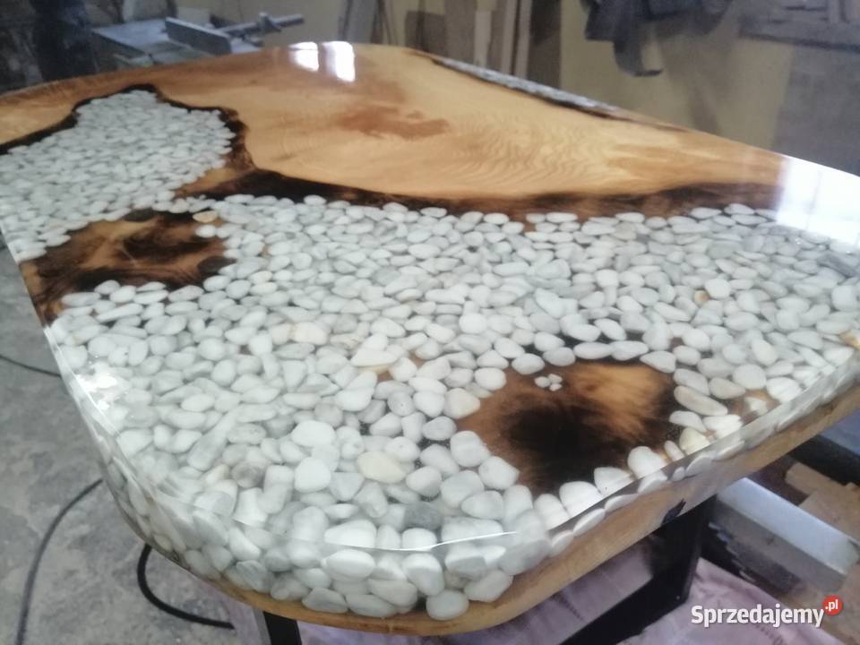 Stolik kawowy stół recepcja foszty monolith deska  blat
