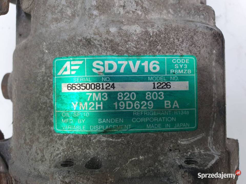 SPRĘŻARKA KLIMATYZACJI SEAT ALHAMBRA I 7M3820803 osobowe kujawsko-pomorskie Lipno