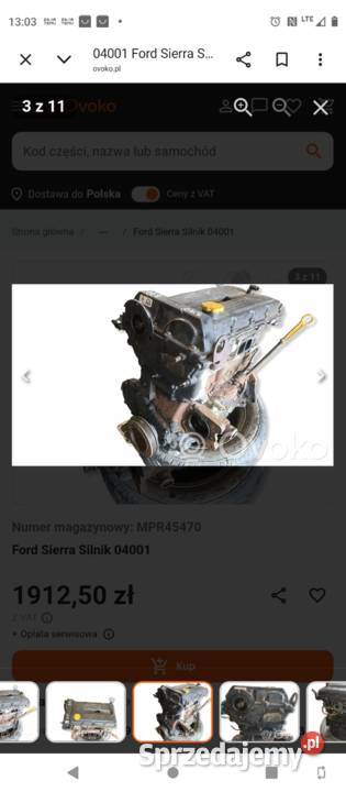 Silnik ford16V 120 kujawsko-pomorskie Włocławek