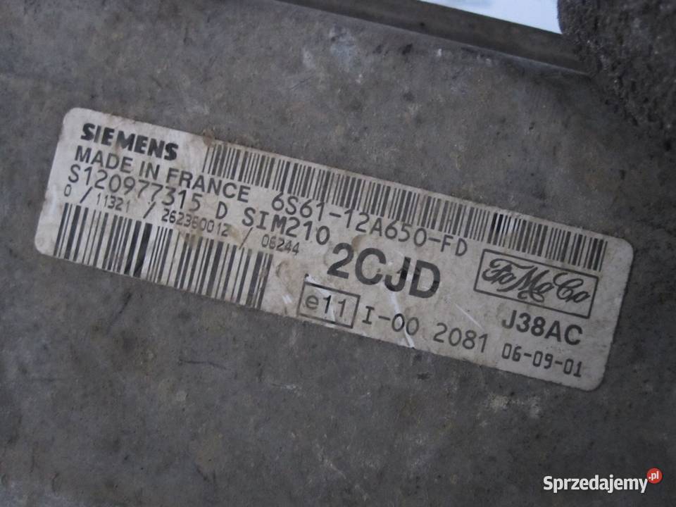FORD FIESTA MK5 125 16V komputer sterownik