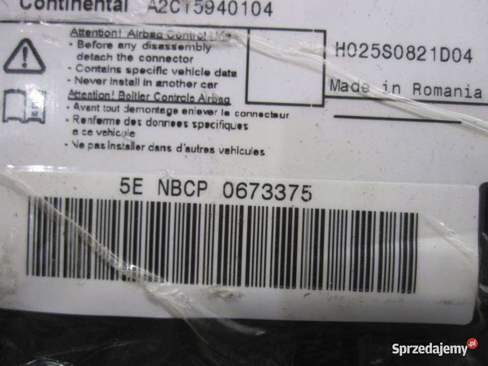 PEUGEOT 2008 II GT LINE 22r moduł sensor AIRBAG Kielce