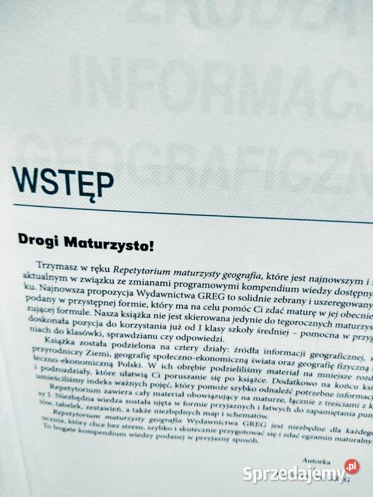 Repetytorium maturalne geografia Greg Antykwariat mazowieckie