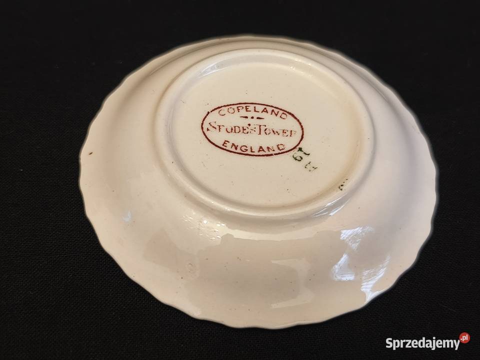 Talerzyk podstawka Copeland Spodes Tower Porcelana i szkło