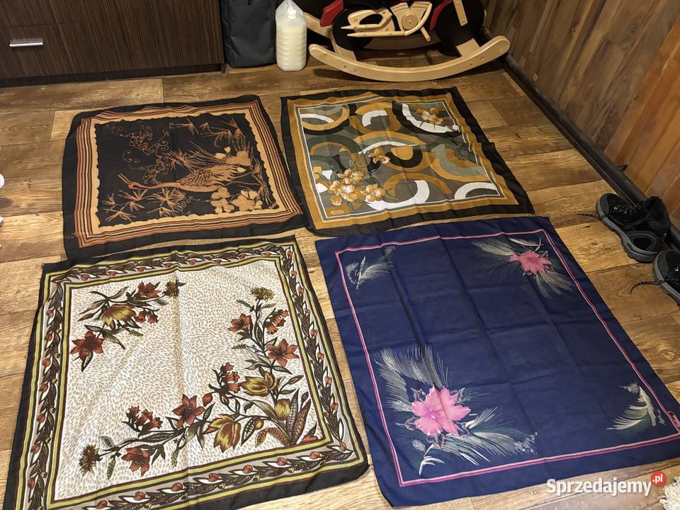 chustka babci chustki kolorowe kultowe z PRL Kosianka-Trojanówka