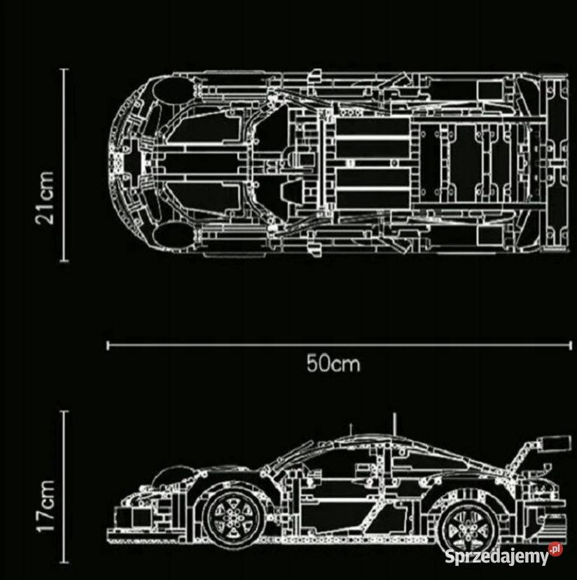 Klocki konstrukcyjne samochód sportowy 1580 el lubuskie