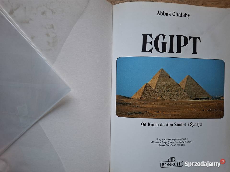 Egipt Kairu do Abu Simbel i Synaju Bonechi Kraków sprzedam